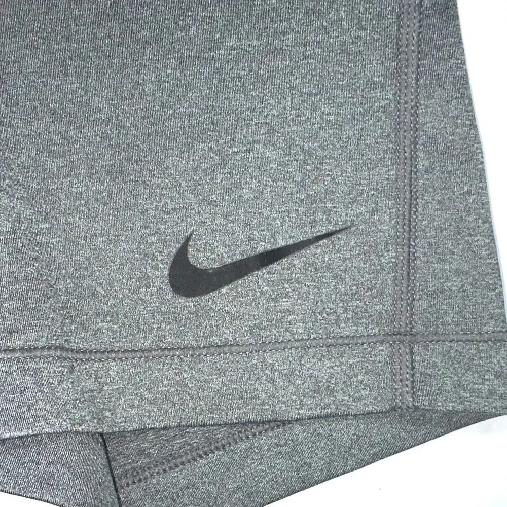 Nike Pro Bash Grey Black 4.5” Compression Spandex Shorts Size XS